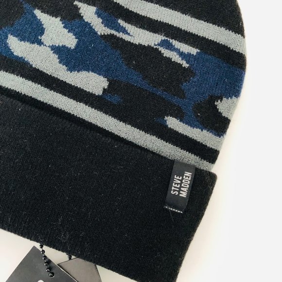 Steve Madden Other - STEVE MADDEN Men's NWT Hat/Beanie OS Blue Camo